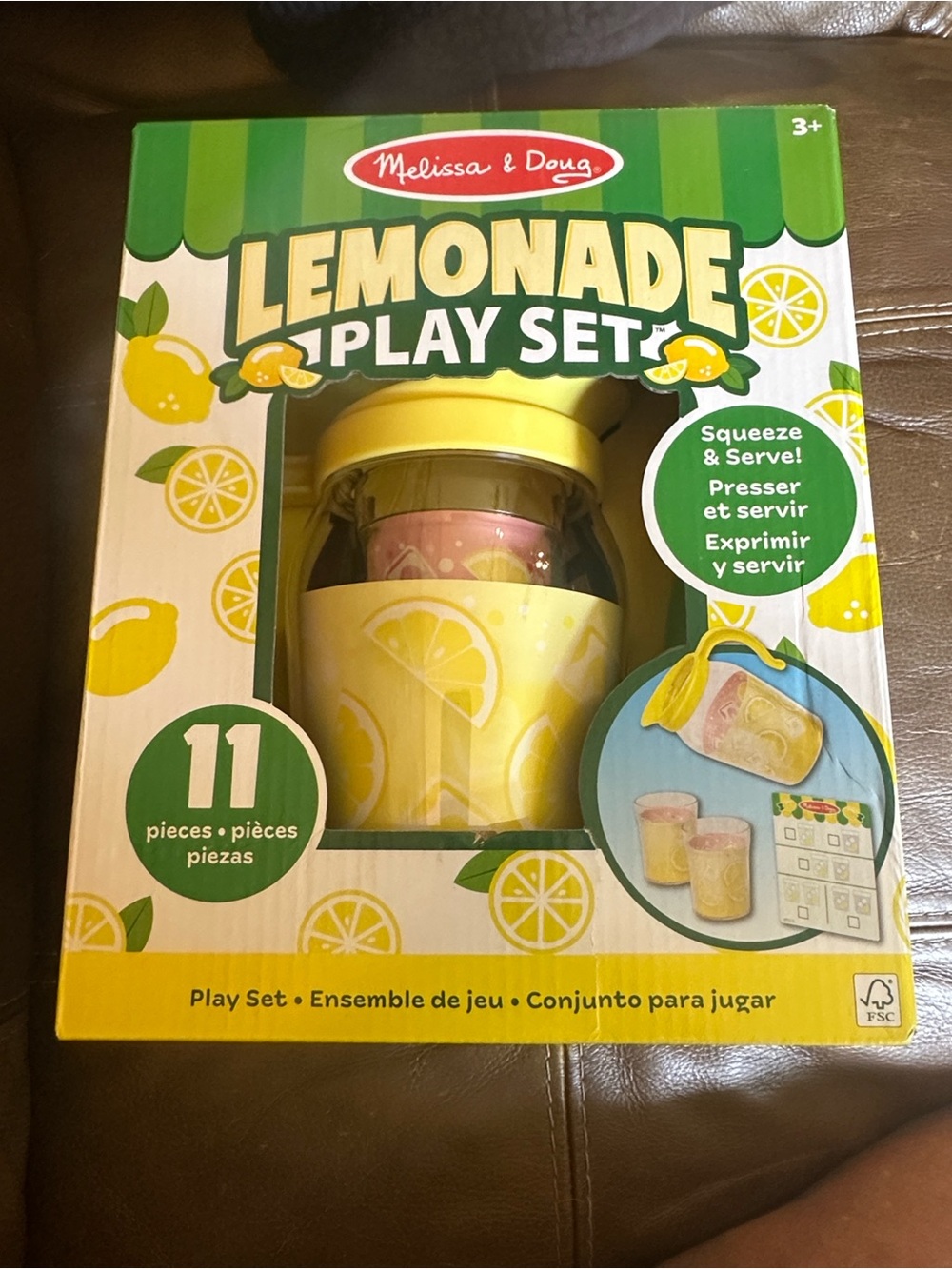 Melissa & Doug Lemonade Play Set - Yellow & Green Packaging